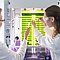 Photobioreaktoren im Labor, in denen Mikroalgen kultiviert werden. Die Algen sollen künftig in Klärwerken zur Lösung mehrerer Umweltprobleme beitragen.